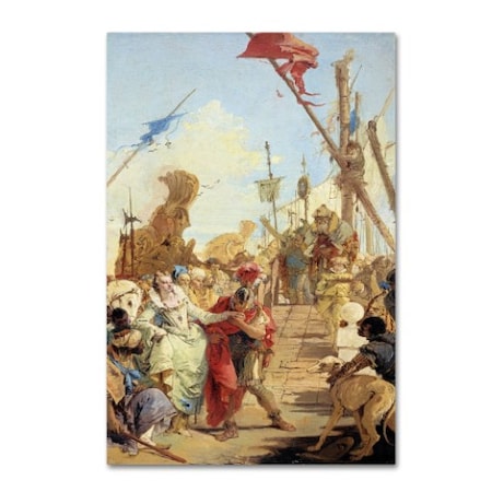 Tiepolo 'The Meeting Of Anthony And Cleopatra' Canvas Art,30x47
